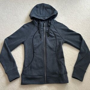 Lululemon Scuba Hoodie - Plush - Heathered Black